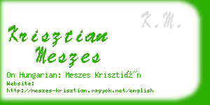 krisztian meszes business card